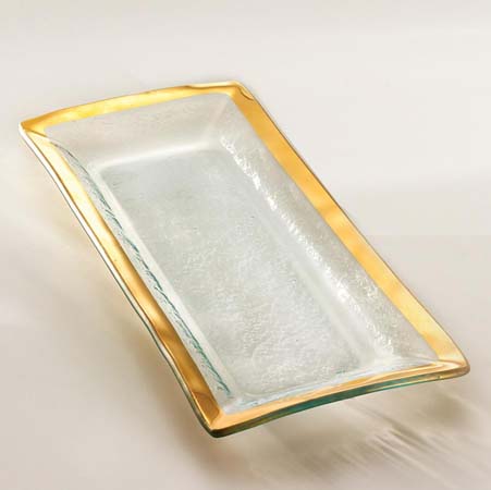 Roman 13.5" x 6' Antique Appetizer Tray by Annieglass