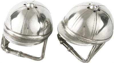 Pewter Riding Hat Salt and Pepper Shakers by Vagabond House