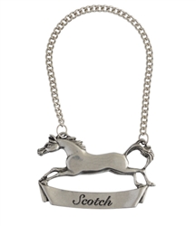 Galloping Steed Pewter Scotch Tag by Vagabond House