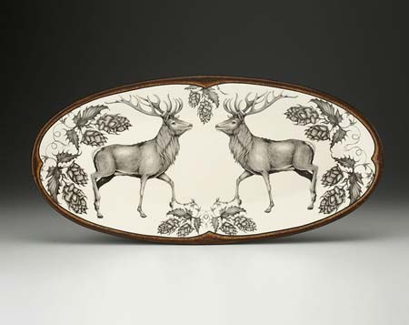 Red Buck Fish Platter by Laura Zindel Design