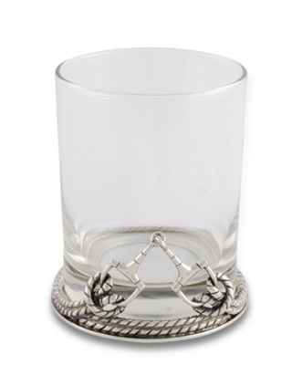 D Ring Bit Double Old Fashioned Glass (Set of 4) by Vagabond House