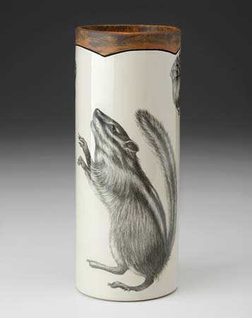 Chipmunk #1 Small Vase by Laura Zindel Design