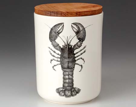 Lobster Medium Canister with Lid by Laura Zindel Design