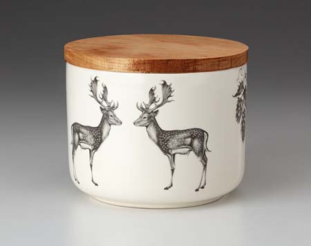 Fallow Buck Mini Canister with Lid by Laura Zindel Design