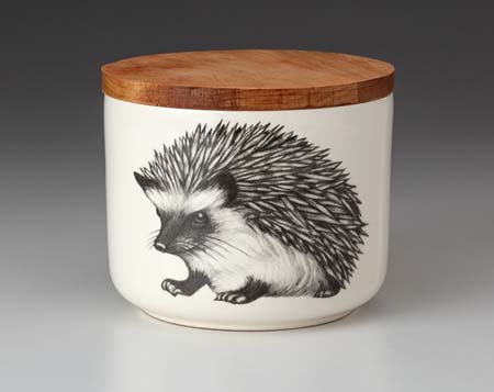 Hedgehog #1 Mini Canister with Lid by Laura Zindel Design