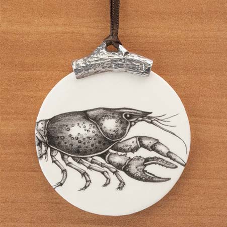 Crawfish Ornament by Laura Zindel Design