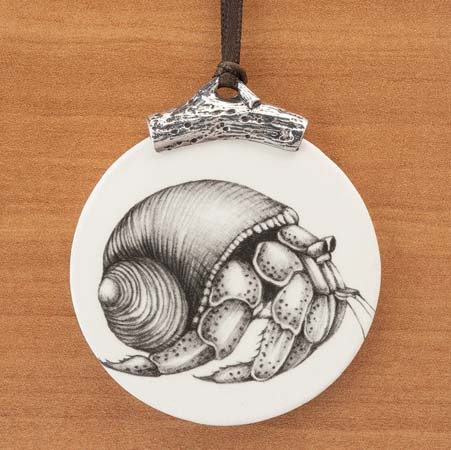 Hermit Crab Ornament by Laura Zindel Design