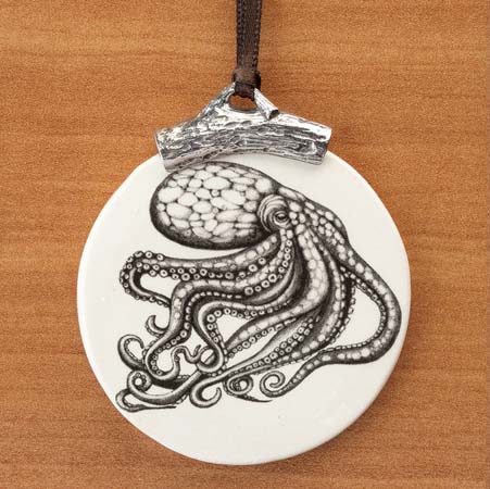 Octopus Ornament by Laura Zindel Design