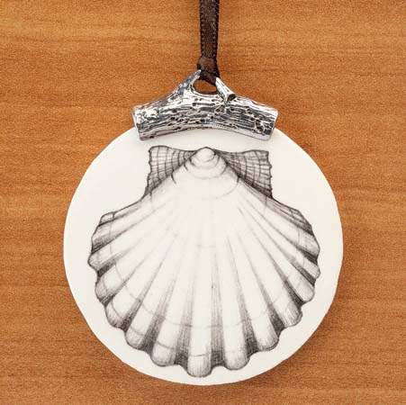 Scallop Ornament by Laura Zindel Design