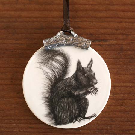 Squirrel Ornament by Laura Zindel Design