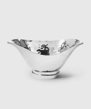 Nordica Oval 2-Spout Gravy Boat with Strap Base by Mary Jurek Design