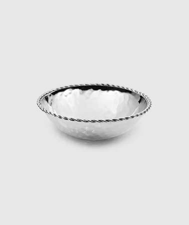 Paloma Round Bowl with Braided Wire 4.5" D by Mary Jurek Design