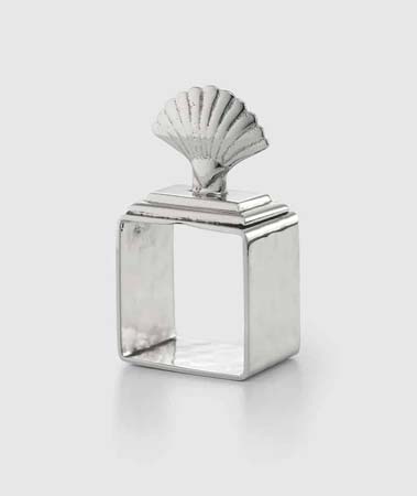 Shell Napkin Ring Set (4pc Box) by Mary Jurek Design