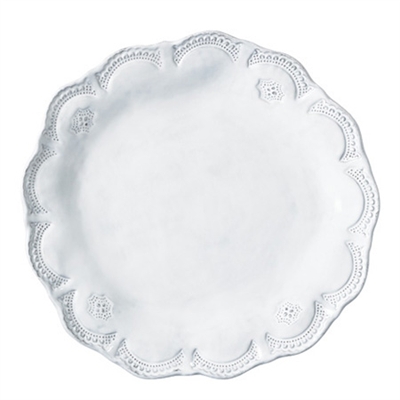 Incanto White Lace Dinner Plate by Vietri