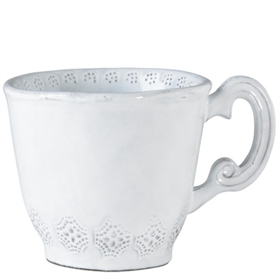 Incanto White Lace Mug by Vietri