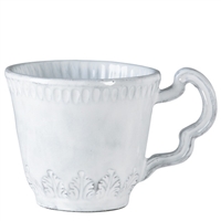 Incanto White Leaf Mug by Vietri