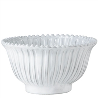 Incanto White Stripe Small Serving Bowl by Vietri