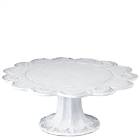 Incanto White Lace Large Cake Stand by Vietri