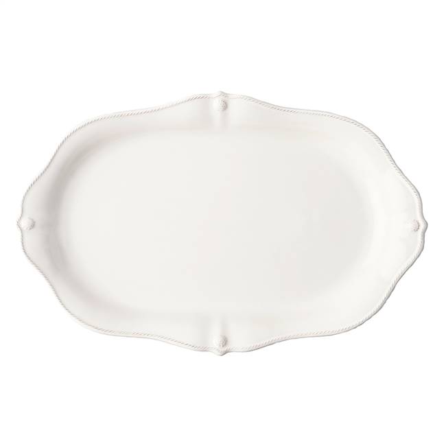 Berry & Thread Whitewash 19" Platter by Juliska