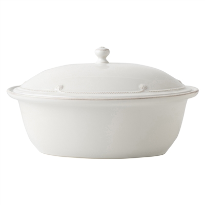 Berry and Thread Whitewash 13" Covered Casserole by Juliska