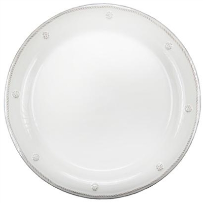 Berry and Thread White Round Dessert Plate by Juliska