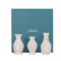 Juliska - Jardins Du Monde Mini Vase Trio - Whitewash