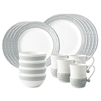 Juliska - Le Panier 16pc Setting - Grey Mist