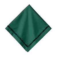 Juliska - Velvet Trim Napkin - Evergreen