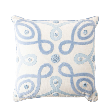 Juliska - Berry & Thread Pillow 22" - Chambray/White