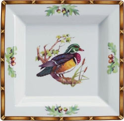 Julie Wear - gb25 - Square Tray - Wood Duck - Game Birds
