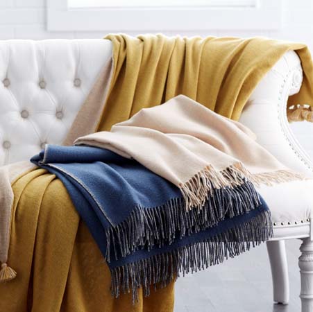 Classic Solid Alpaca Throw -One Size by Scandia Home