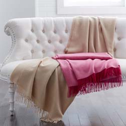 Classic Herringbone Alpaca Throw -One Size by Scandia Home