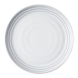 Bilbao White Dinner Plate by Juliska