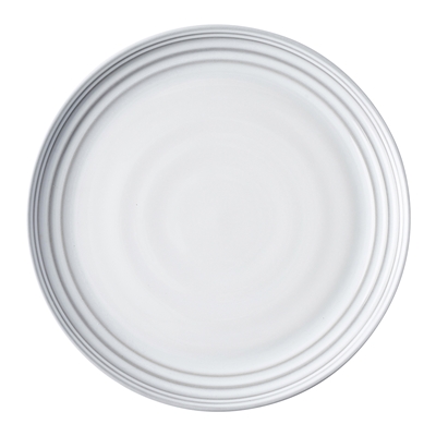 Bilbao White Dinner Plate by Juliska