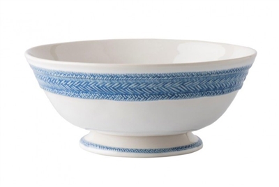 Le Panier White/Delft Footed Fruit Bowl by Juliska
