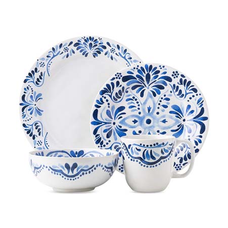 Iberian Journey Indigo 4 Piece Place Setting by Juliska