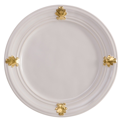 Acanthus Gold Dessert Plate by Juliska