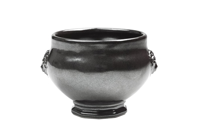 Pewter Stoneware Footed Soup Bowl by Juliska