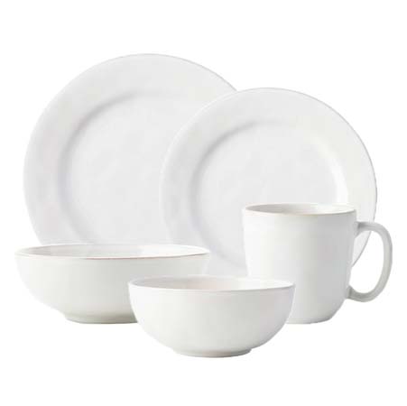 Puro Whitewash 20pc Essential Dinnerware Set by Juliska