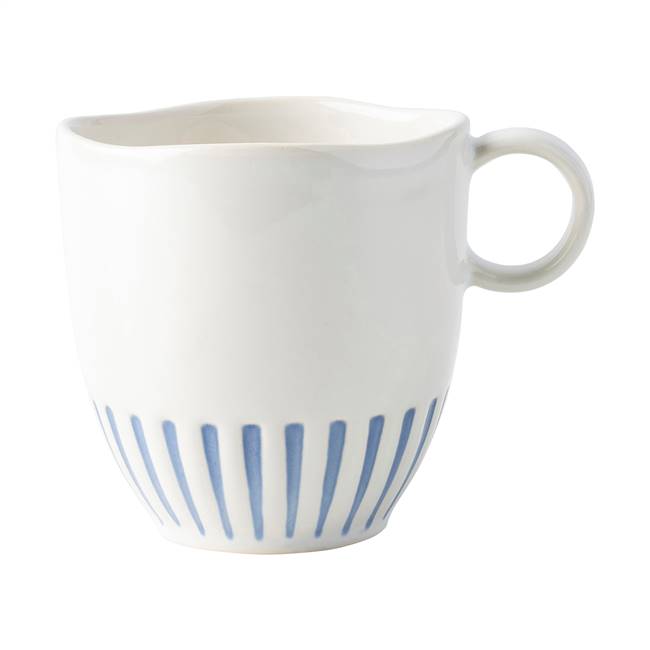 Sitio Stripe Indigo Mug by Juliska