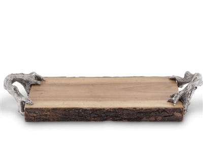 Natural Tree Bark Cheese  Board by Vagabond House