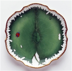 Green Leaf Flat Bread & Butter Plate by Anna Weatherley