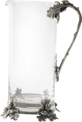 Acorn/Oak Leaf Glass Pitcher by Vagabond House