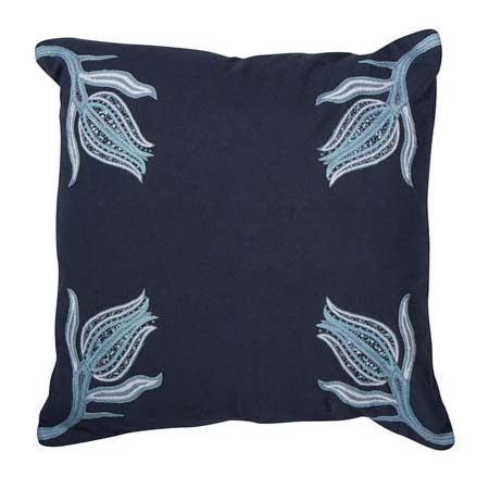 Lalea 20" Pillow Indigo by Bunny Williams Home