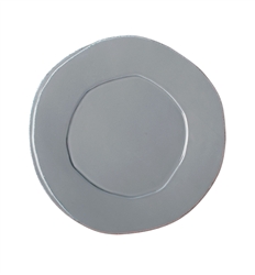 Lastra Gray European Dinner Plate by Vietri