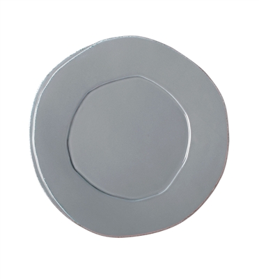 Lastra Gray European Dinner Plate by Vietri