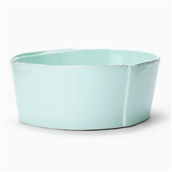 Lastra Aqua Medium Serving Bowl by VIETRI