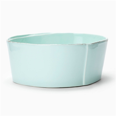 Lastra Aqua Medium Serving Bowl by VIETRI