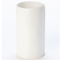 Lastra White Large Vase by VIETRI