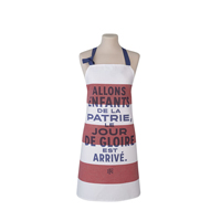 Le Jacquard Francais - LEJACQ-ELYSPT-APRON - Apron Elysee Patrie Tricolor 24''x38'' 100% cotton